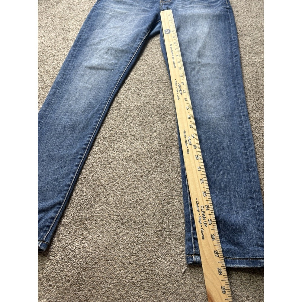 BKE Payton Skinny Jeans Womens 29R 29x31.5 Blue Denim Faded Mid Rise Distressed - Picture 7 of 8